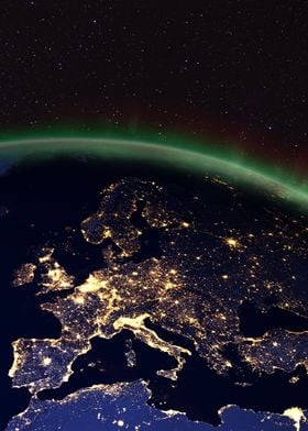 Aurora Borealis and Europe