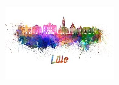 Lille skyline