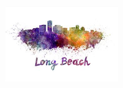 Long beach skyline