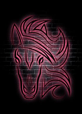 Horse Animel Neon