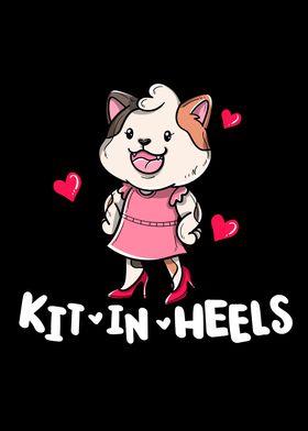 Funny KIT IN HEELS Kitty