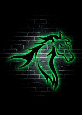 Horse Animel Neon