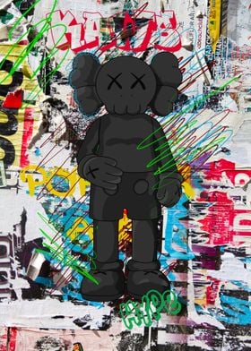 Kelder Vooroordeel Lauw Kaws abstract pop art' Poster by Fay List | Displate