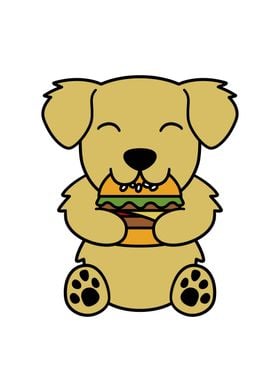 Golden Retriever Burger 