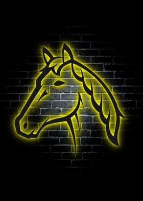 Horse Animel Neon