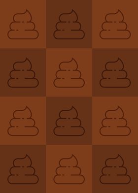 Poop Icons Art Orange 3