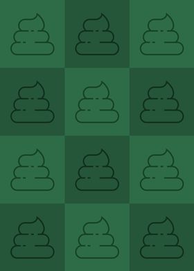 Poop Icons Art Green 3