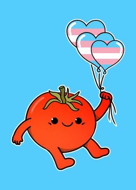 Tomato Balloon Trans Pride