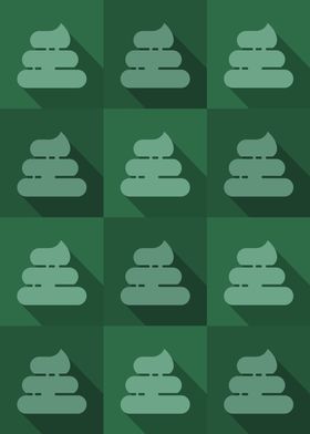 Poop Icons Art Green 4