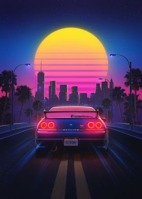 Synthwave Retro Outrun