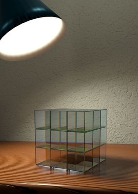 Glass Rubiks Cube