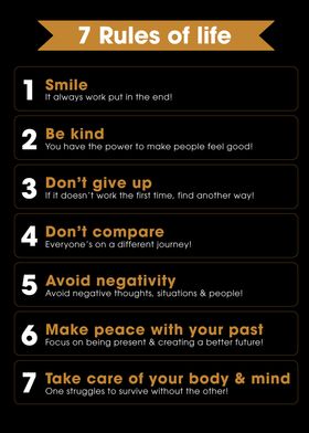 7 Rules of life