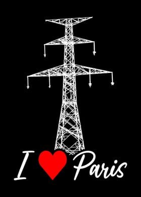 I Love Paris Eiffel Tower