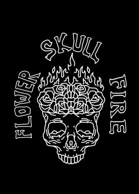 skull flower fire