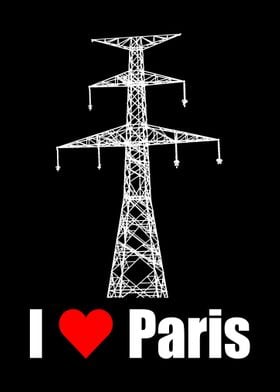 I Love Paris Eiffel Tower