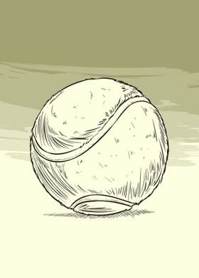 Sketch Tennis Ball