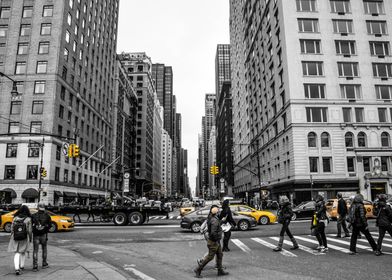 NYC Yellow Cityscape