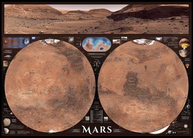 Map of Mars 2022