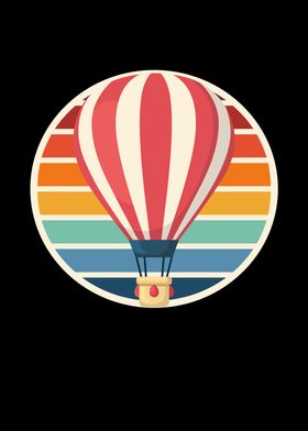 Hot Air Balloon Retro