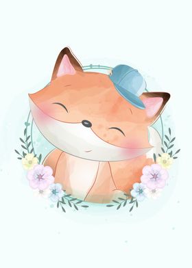 Cute Fox Portrait