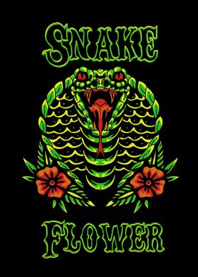 flower green snake