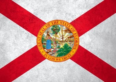 Flag of Florida on Wall