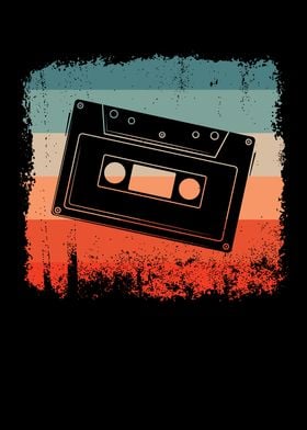 Audio Cassette Retro Tape