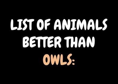 Owl Best Animal