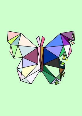 low poly butterfly 