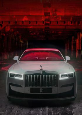 White Rolls Royce ghost