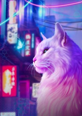 Cyberpunk cat