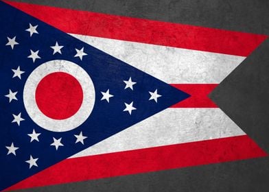 Flag of Ohio on Wall