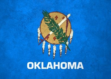 Flag of Oklahoma on Wall