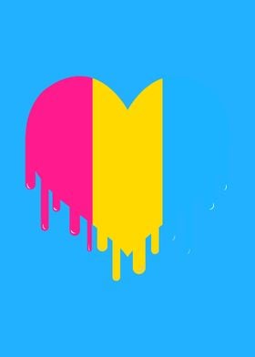 Dripping Pansexual Heart