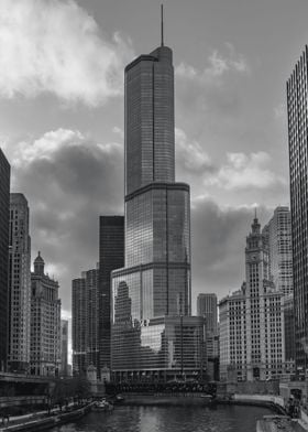 Trump Tower Black white