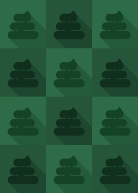 Poop Icons Art Green 6