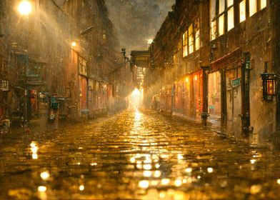 Rainy alley