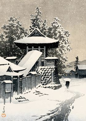 Temple in Snow