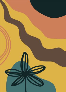 contemporary art flower