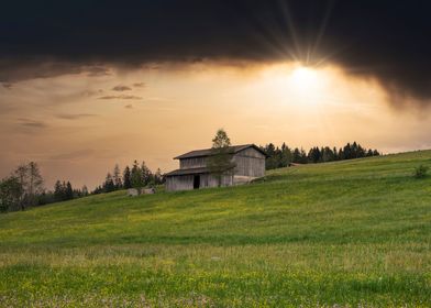 Moody Sunset in Bavaria