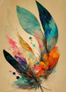 Painted feathers 5