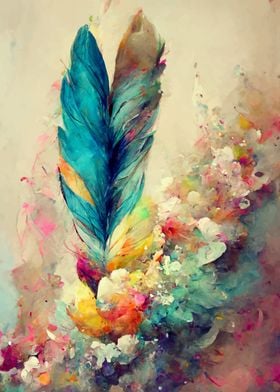 Painted feathers 3