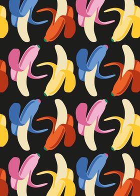 Banana Pop Art Pattern