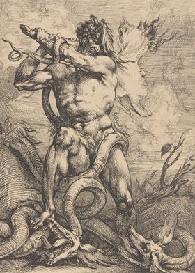 Hercules Defeating Hydra