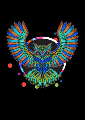 Owl Mandala Bird Cute Owls