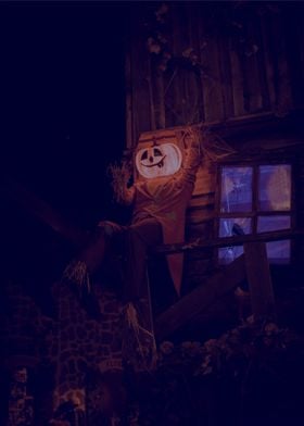 halloween poster retro