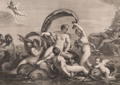 Nereid Nymphs And Cyclops