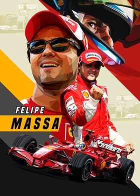 Low Poly Felipe Massa