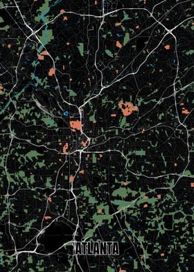 City map ATLANTA