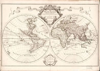 Mappe Monde 1700